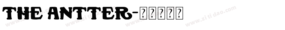 the antter字体转换